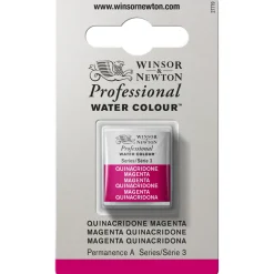 Winsor & Newton Professional akvarelfarve half pan Quinacridone Magenta 545