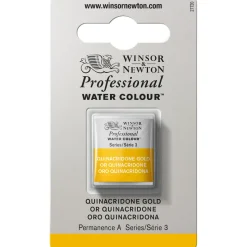 Winsor & Newton Professional akvarelfarve half pan Transparent Gold Deep 547
