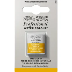 Winsor & Newton Professional akvarelfarve half pan Raw Sienna 552
