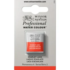 Winsor & Newton Professional akvarelfarve half pan Scarlet Lake 603