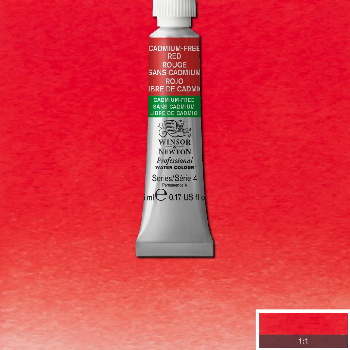 Winsor & Newton Professional akvarelfarve 5 ml Cadmium-free Red 901
