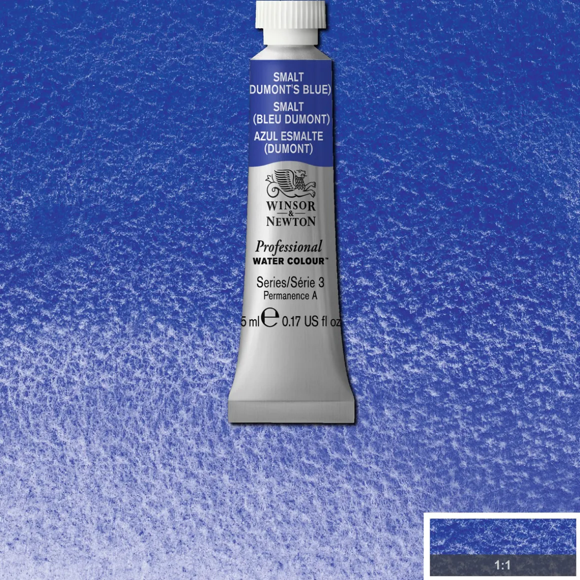 Winsor & Newton Professional akvarelfarve 5 ml Smalt (Dumont's Blue) 710