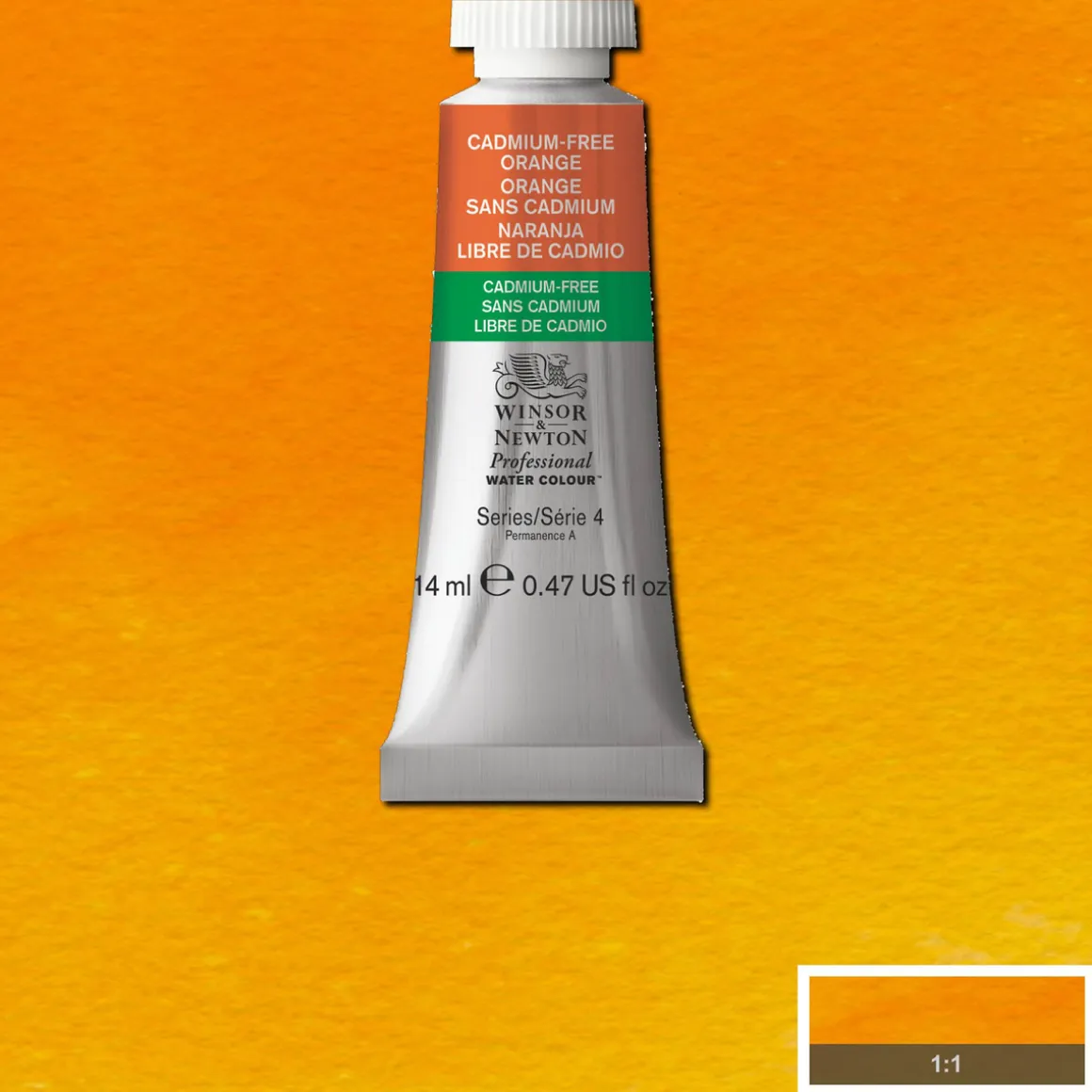 Winsor & Newton Professional akvarelfarve 14 ml Cadmium-free Orange 899