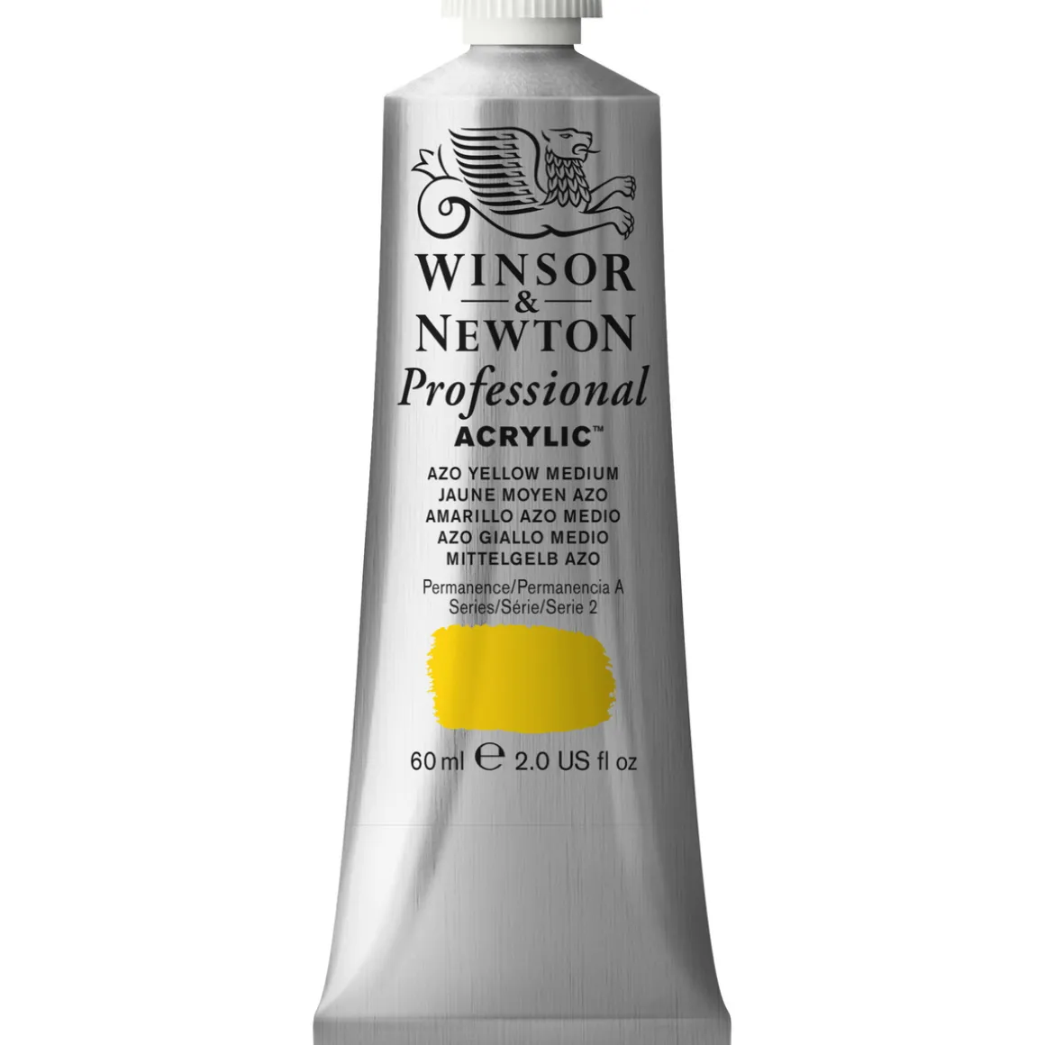 Winsor & Newton Professional akrylfarve 60 ml Azo Yellow medium 019