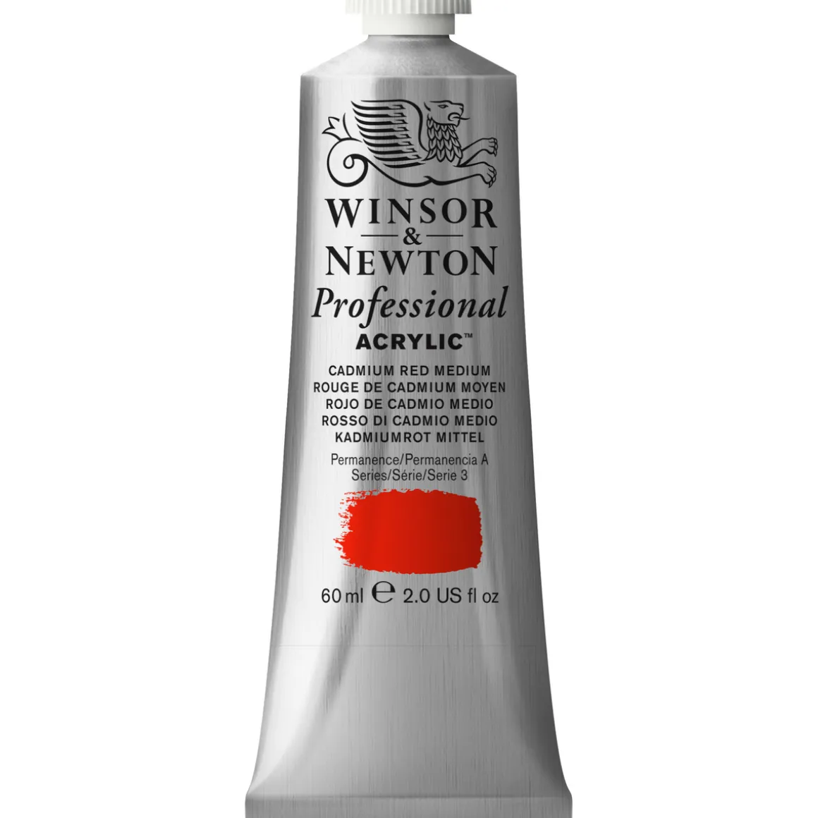 Winsor & Newton Professional akrylfarve 60 ml Cadmium Red medium 099