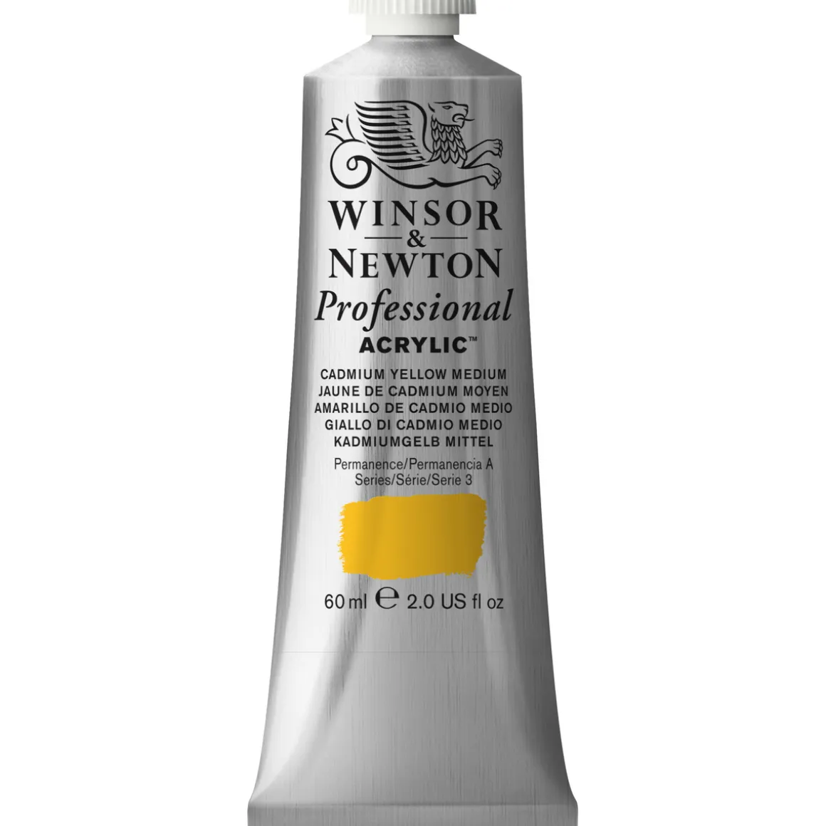 Winsor & Newton Professional akrylfarve 60 ml Cadmium Yellow medium 116