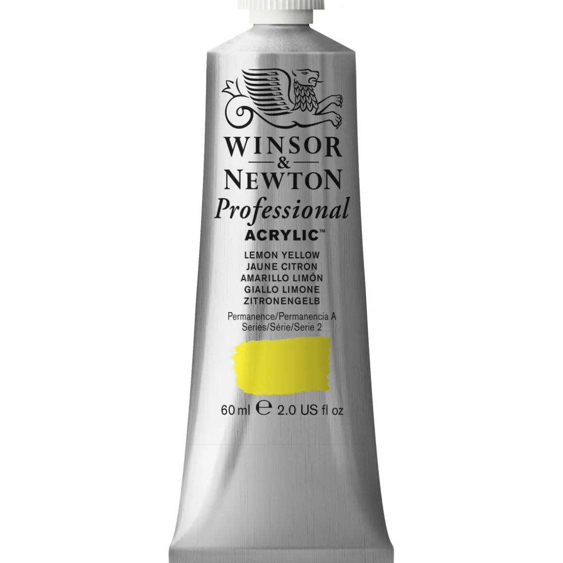 Winsor & Newton Professional akrylfarve 60 ml Lemon Yellow 346