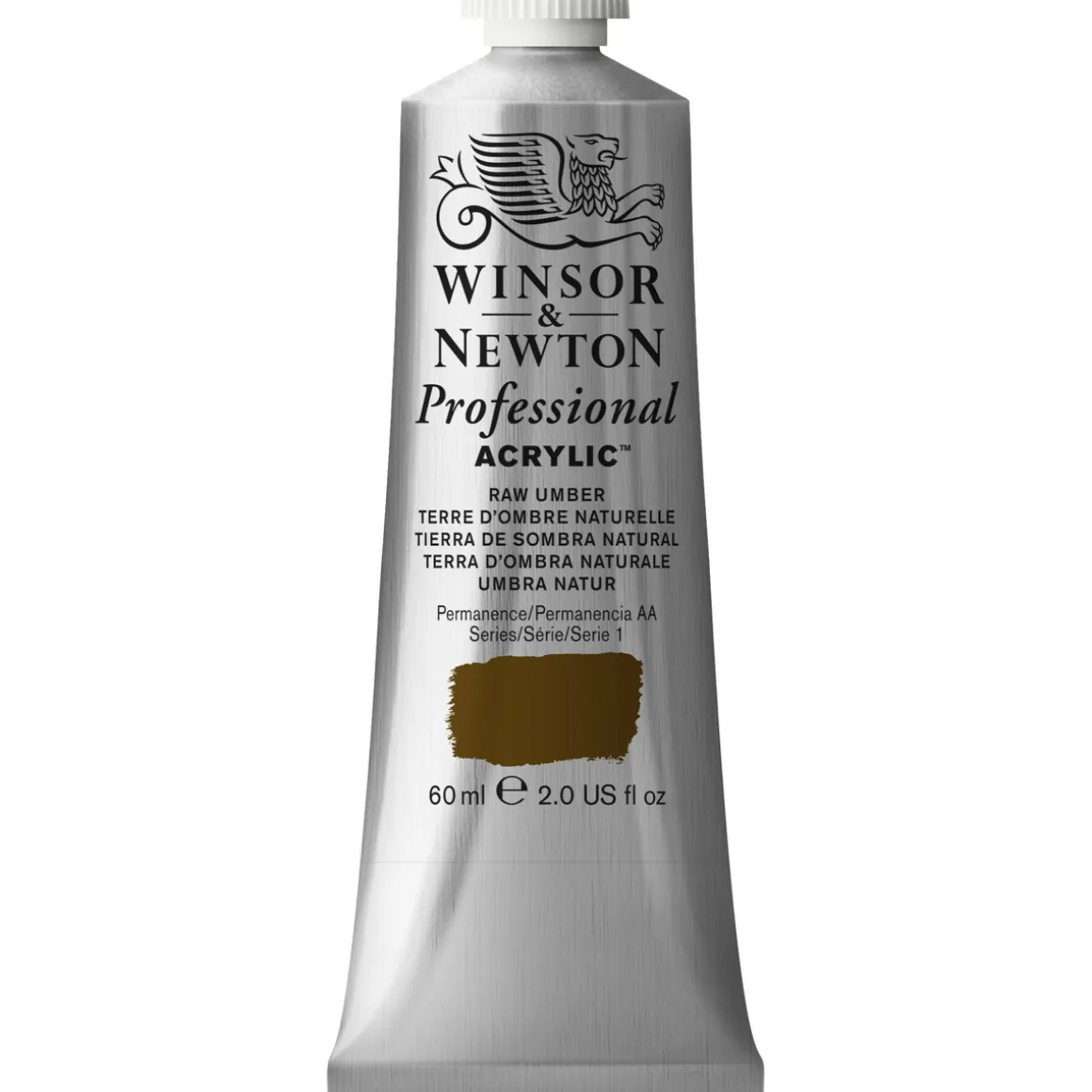 Winsor & Newton Professional akrylfarve 60 ml Raw Umber 554