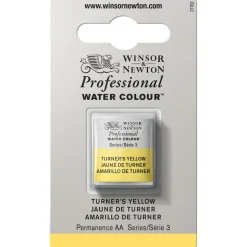 Winsor & Newton Professional akvarelfarve half pan Turner's Yellow 649