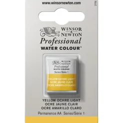 Winsor & Newton Professional akvarelfarve half pan Yellow Ochre Light 745