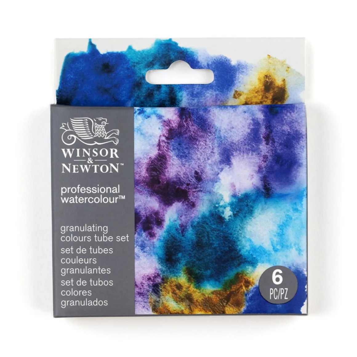 Winsor & Newton Professional Granulating Set akvarelfarver, 6×5 ml i tuber