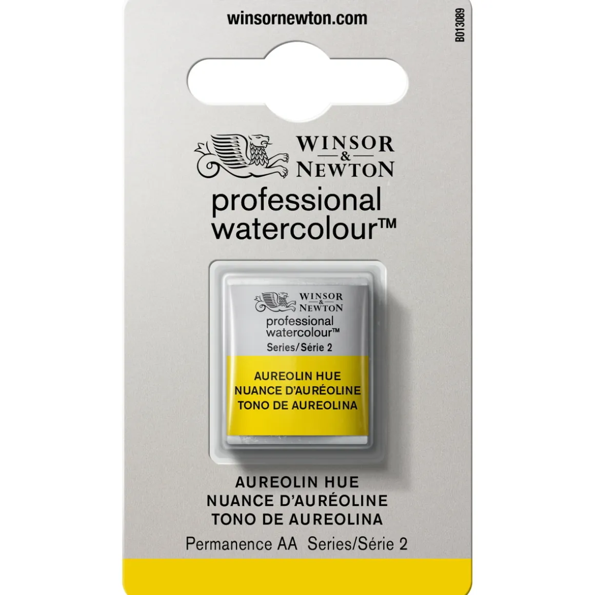 Winsor & Newton Professional Revival akvarelfarve half pan Aureolin Hue 417