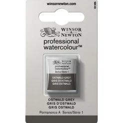 Winsor & Newton Professional Revival akvarelfarve half pan Ostwald Grey 428