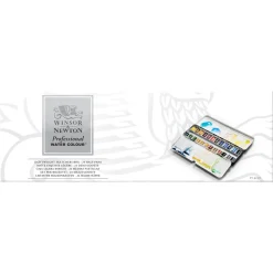 Winsor & Newton Professional Water Colour akvarelsæt med 24 halve kopper