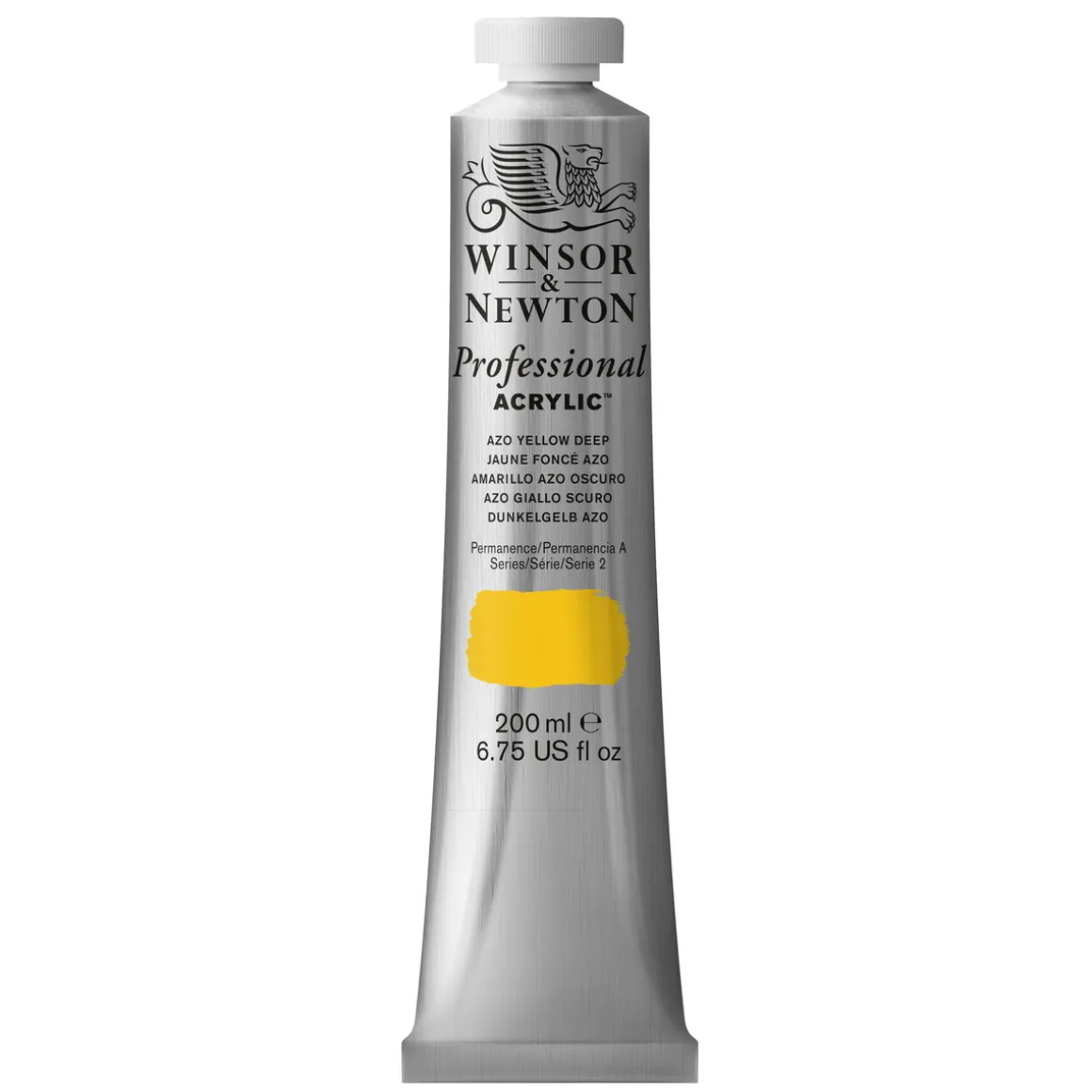 W&N Akr 200ml Azo Yellow Deep