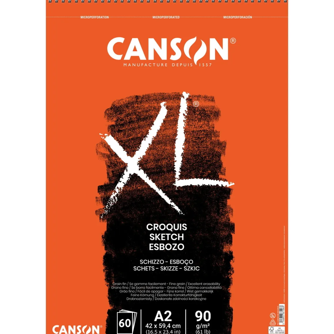 XL Croquis skitseblok A2 90 g