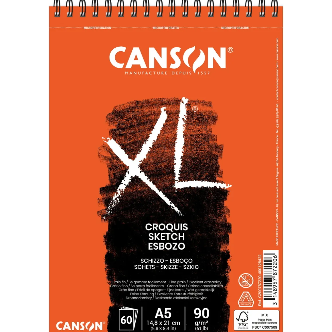 XL Croquis skitseblok A5 90 g