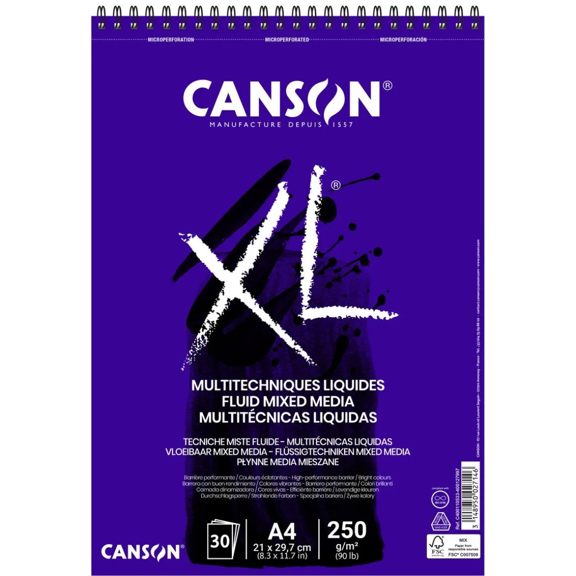 XL Fluid Media blok A4 250 g