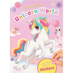 Ylvi Unicorn hobbybog – vær kreativ med fortryllende enhjørninger og klistermærker 18×24,5 cm