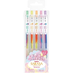 Zebra Sarasa pen Marble 5-pak