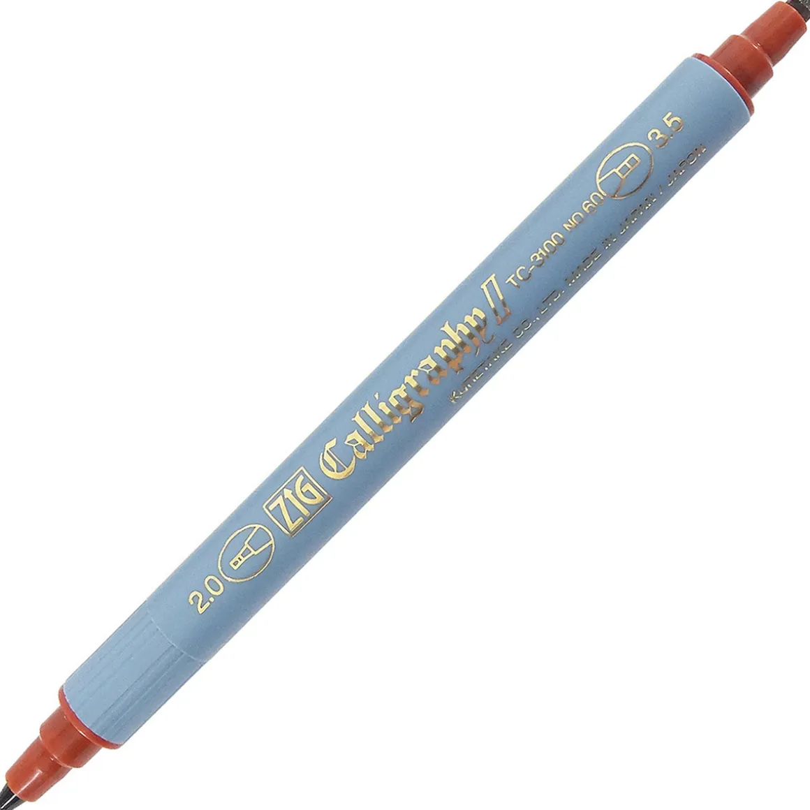 ZIG Calligraphy 2&3,5mm brun